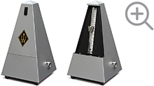 Wittner Metronome System Maelzel light-silver-coloured No. 845202