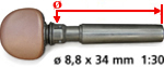 WITTNER Feinstimmwirbel f&uuml;r orientalische Instrumente Nr. 2704L-SAZ-BR