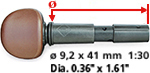WITTNER Finetune-Pegs for Oriental Instrument No. 2704S-TAR-BR