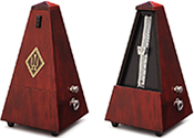 Wittner Metronom System Maelzel mahagonifarbig, hochglanzpoliert, Glocke Nr. 811