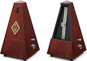 Wittner Metronom System Maelzel mahagonifarbig, matt, Glocke Nr. 811m