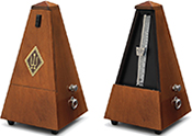 Wittner Metronom System Maelzel nussbraun, hochglanzpoliert, Glocke Nr. 813
