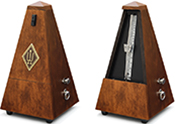 Wittner Metronom System Maelzel nussbraun, seidenmatt, Glocke Nr. 813m