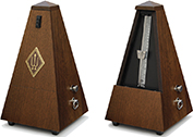 Wittner Metronom System Maelzel echt Nussbaum, seidenmatt, Glocke Nr. 814m