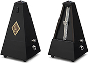 Wittner Metronom System Maelzel schwarz, hochglanzpoliert, Glocke Nr. 816
